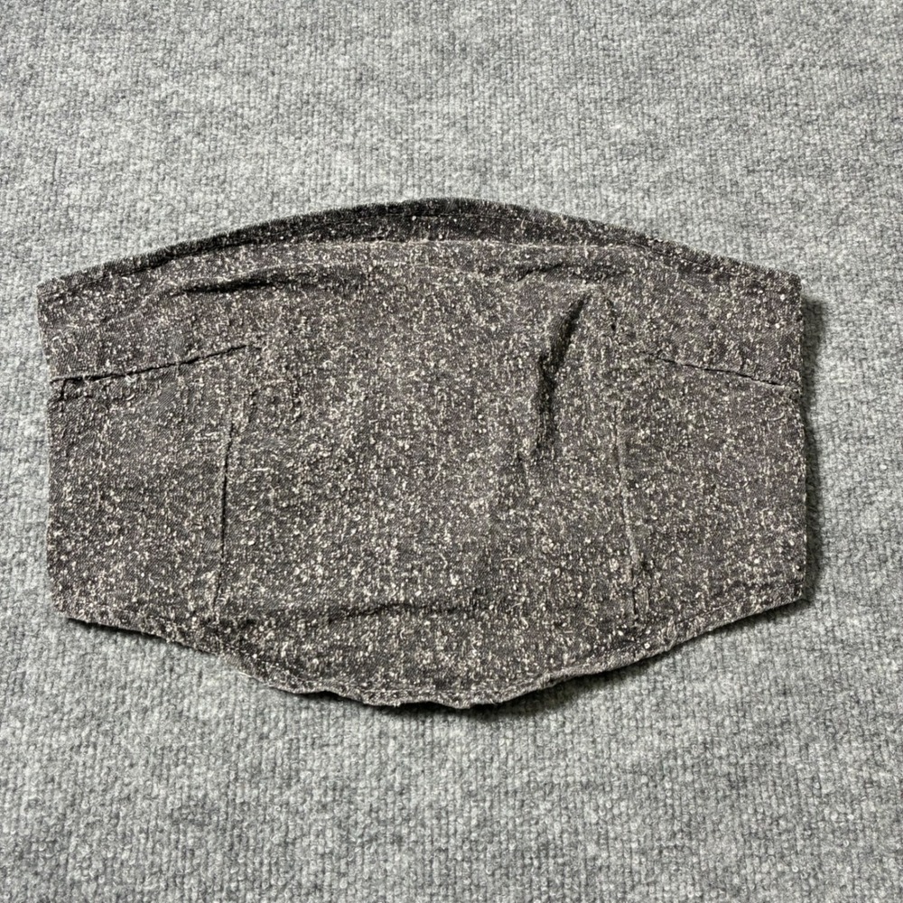 PRETTYLITTLETHING Womens Grey Bobble Denim Corset Crop‎ Top Sz.4